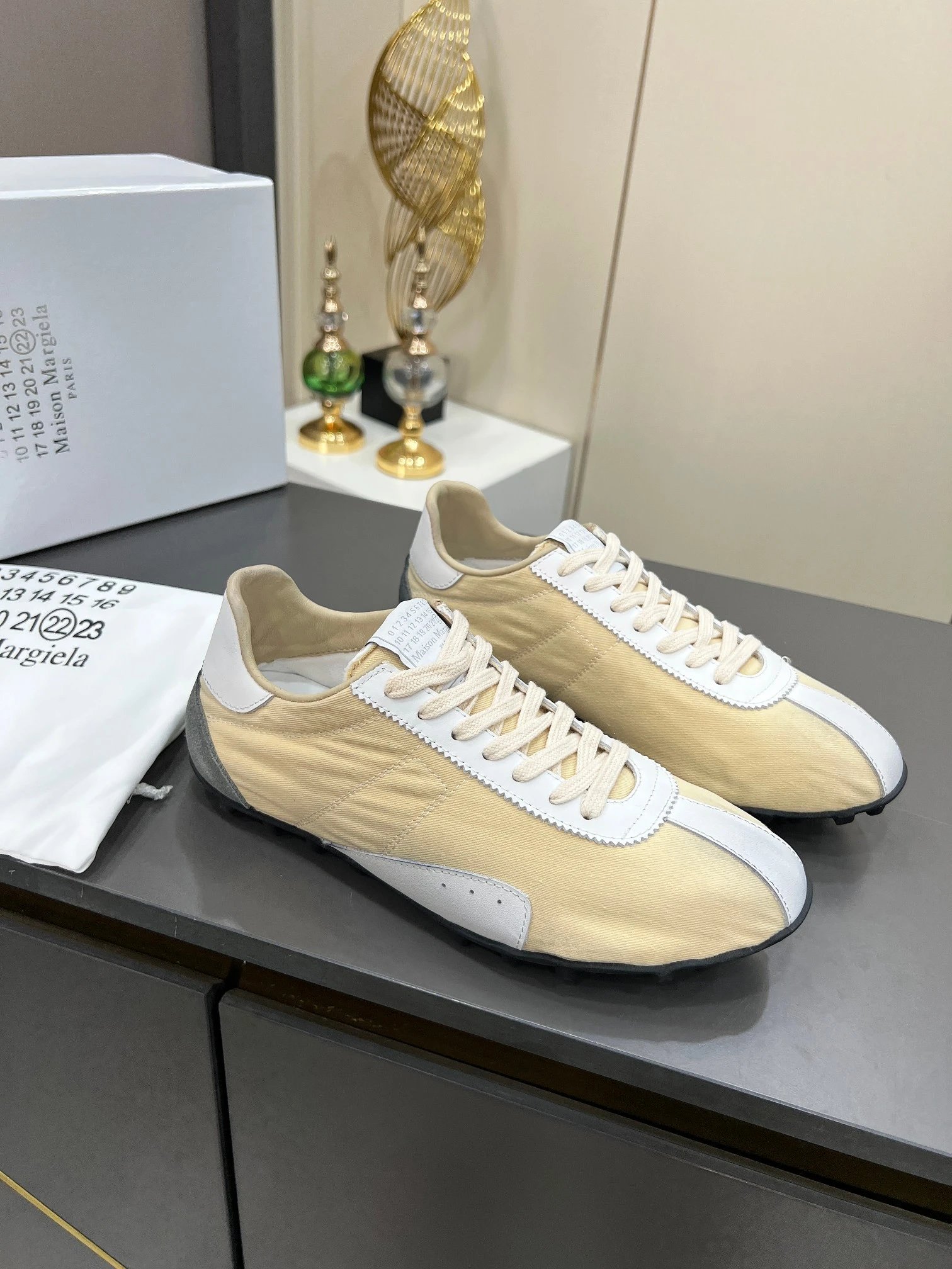 Maison Margiela MM6 Sinters Beige Trainers  - High Quality Product Image - Cnfans