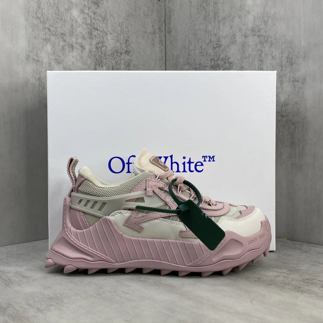 ODSY 1000 Leather Oxford Trail Sneakers Rose Pink - Gallery Image 1 - Detailed View