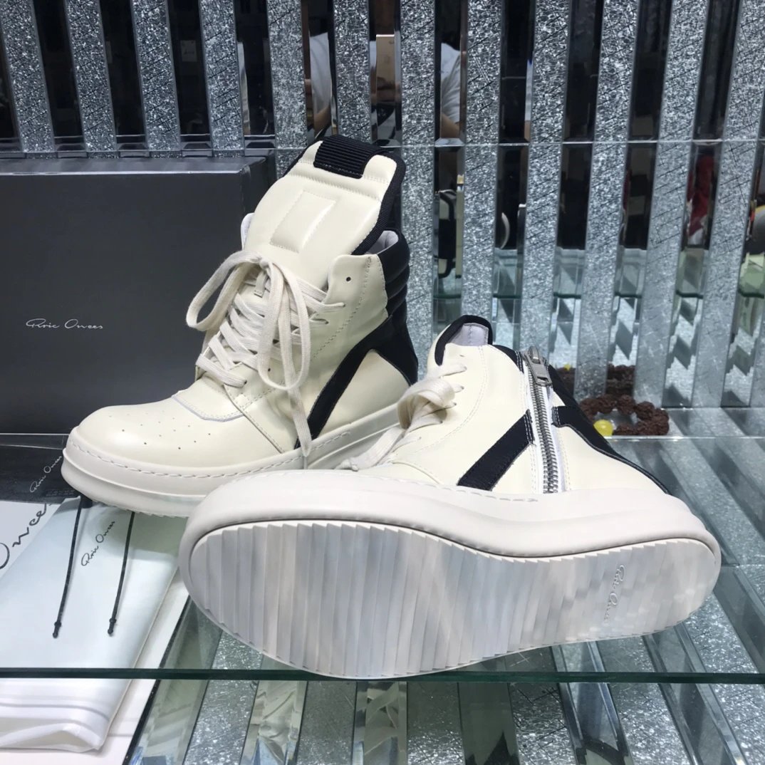Owens Geobasket High-Top Sneakers White - Gallery Image 8 - Detailed View
