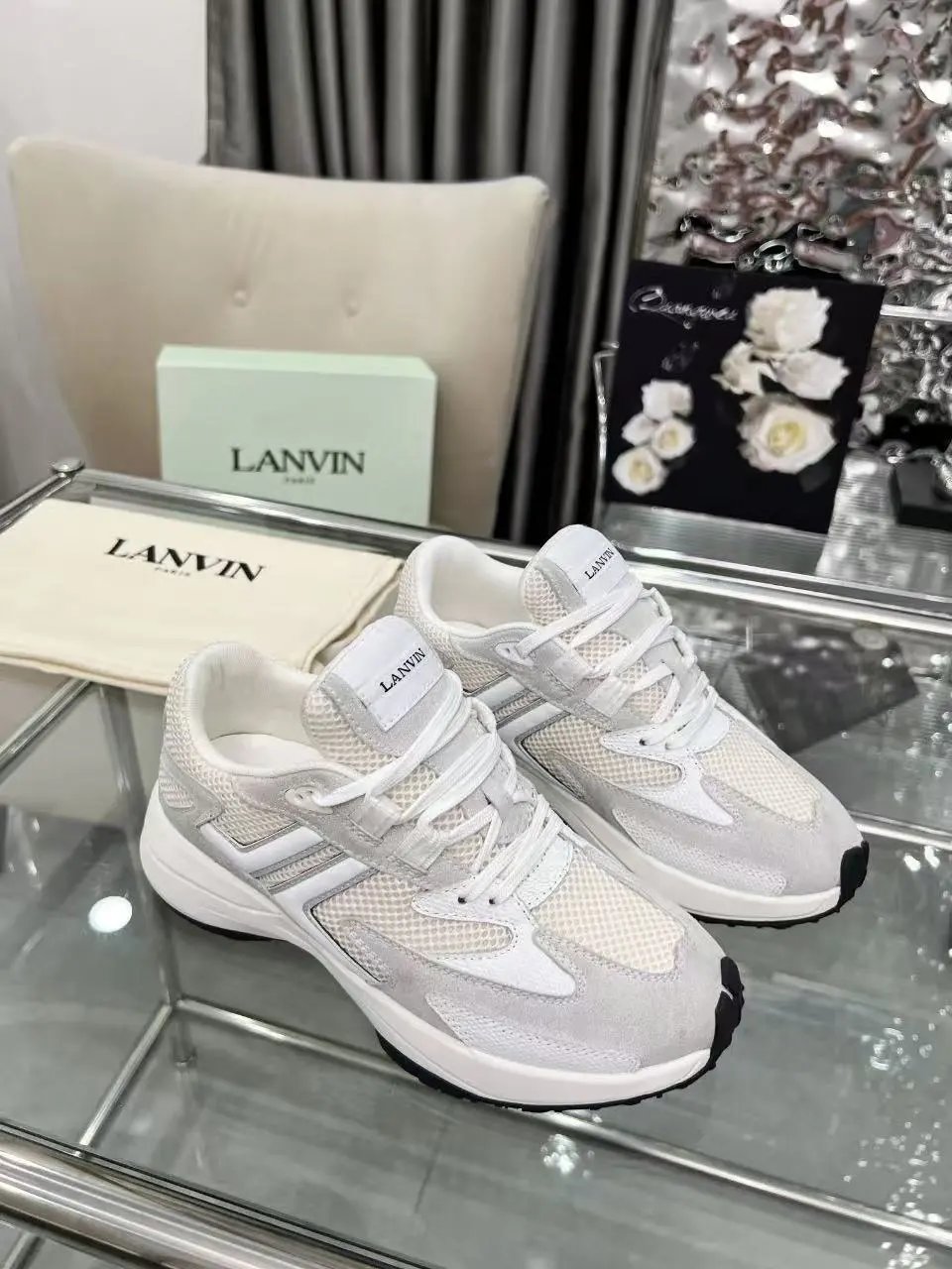 Lanvin Clay Sneakers White - High Quality Product Image - Cnfans
