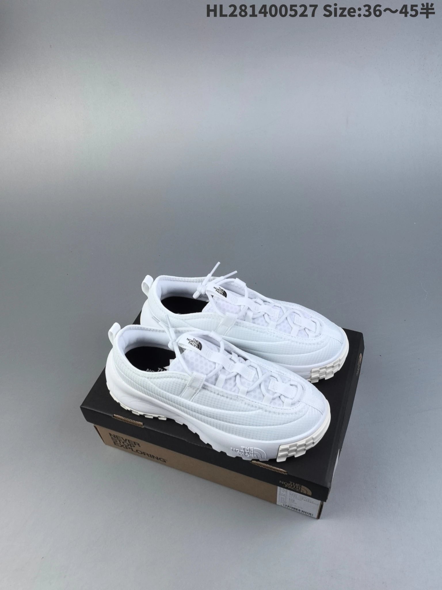 Low-Top Cushioned Sneakers, Snow White - The North Face - Cnfans - $41.94