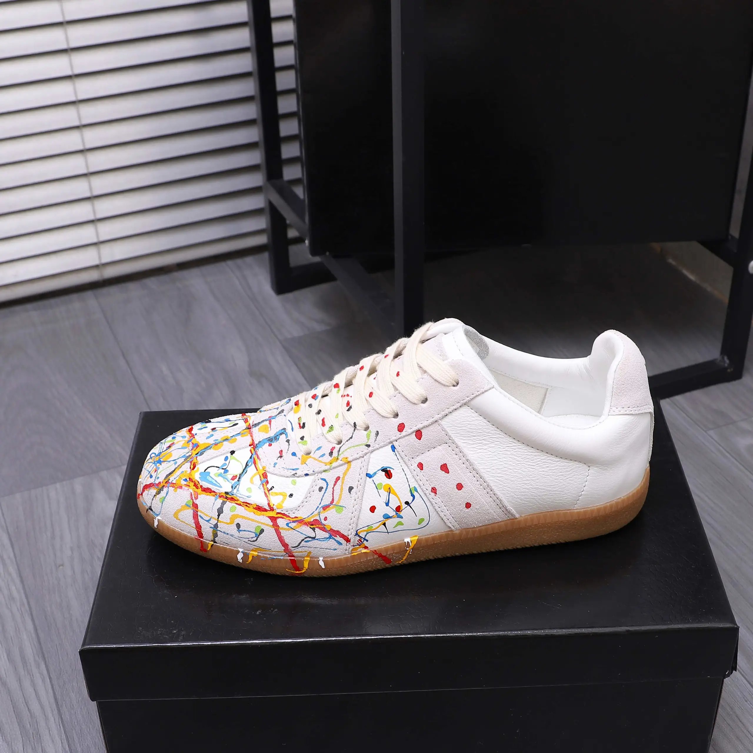 Maison Margiela Colorful Splash Sneakers White - High Quality Product Image - Cnfans