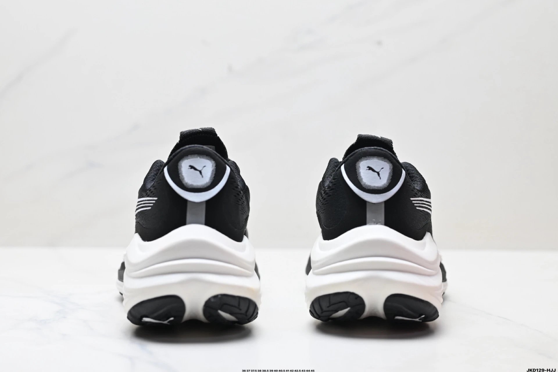 PUMA Deviate Nitro Sneakers Black White - Gallery Image 6 - Detailed View
