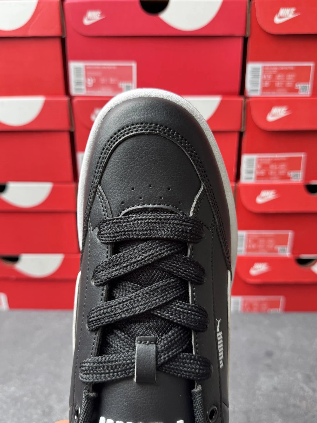 Puma Bread Sneakers Black White - Gallery Image 7 - Detailed View