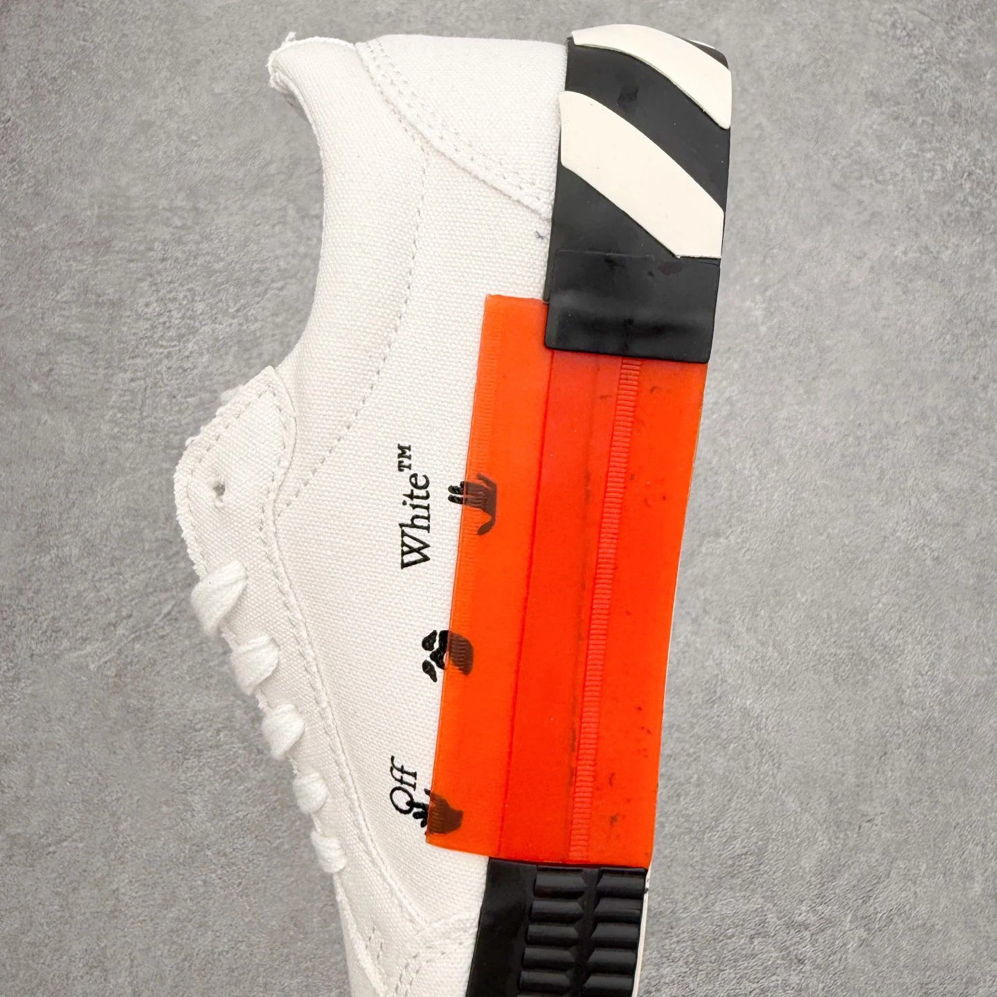 Low Top Canvas Skate Sneakers Anti-Slip Durable Ivory Purple - Gallery Image 7 - Detailed View