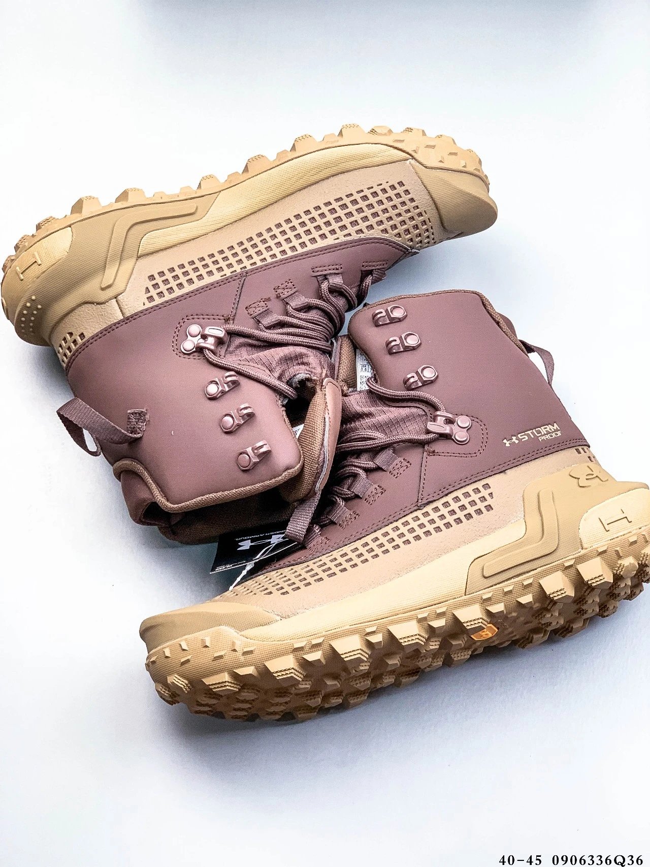 UA Raider Waterproof Hiking Boots Mocha Brown - Gallery Image 8 - Detailed View