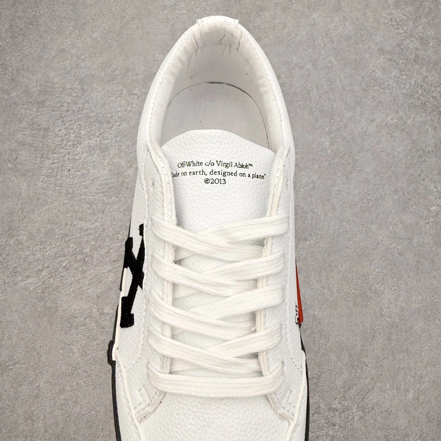 Urban Low Top Leather Sneakers Black Ivory - Gallery Image 5 - Detailed View