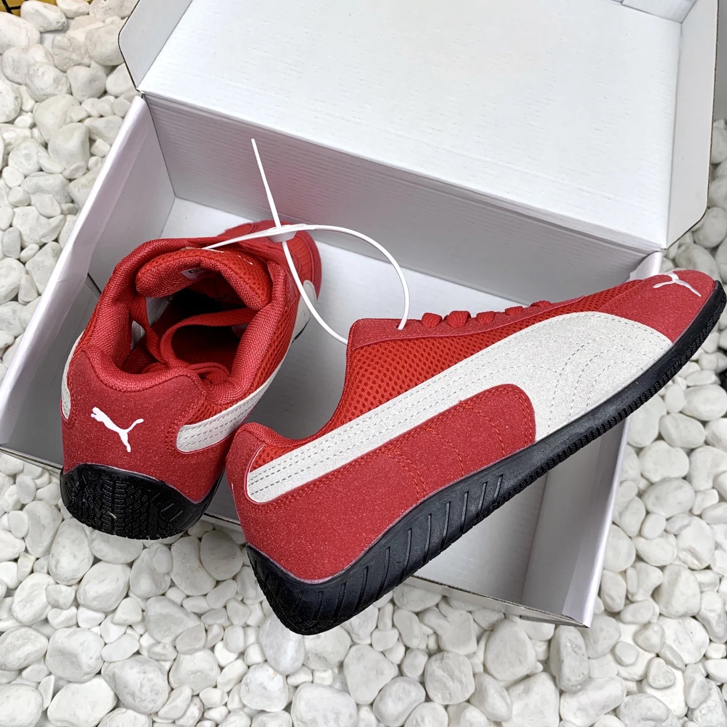 Puma Mesh Sneakers Red - Gallery Image 4 - Detailed View