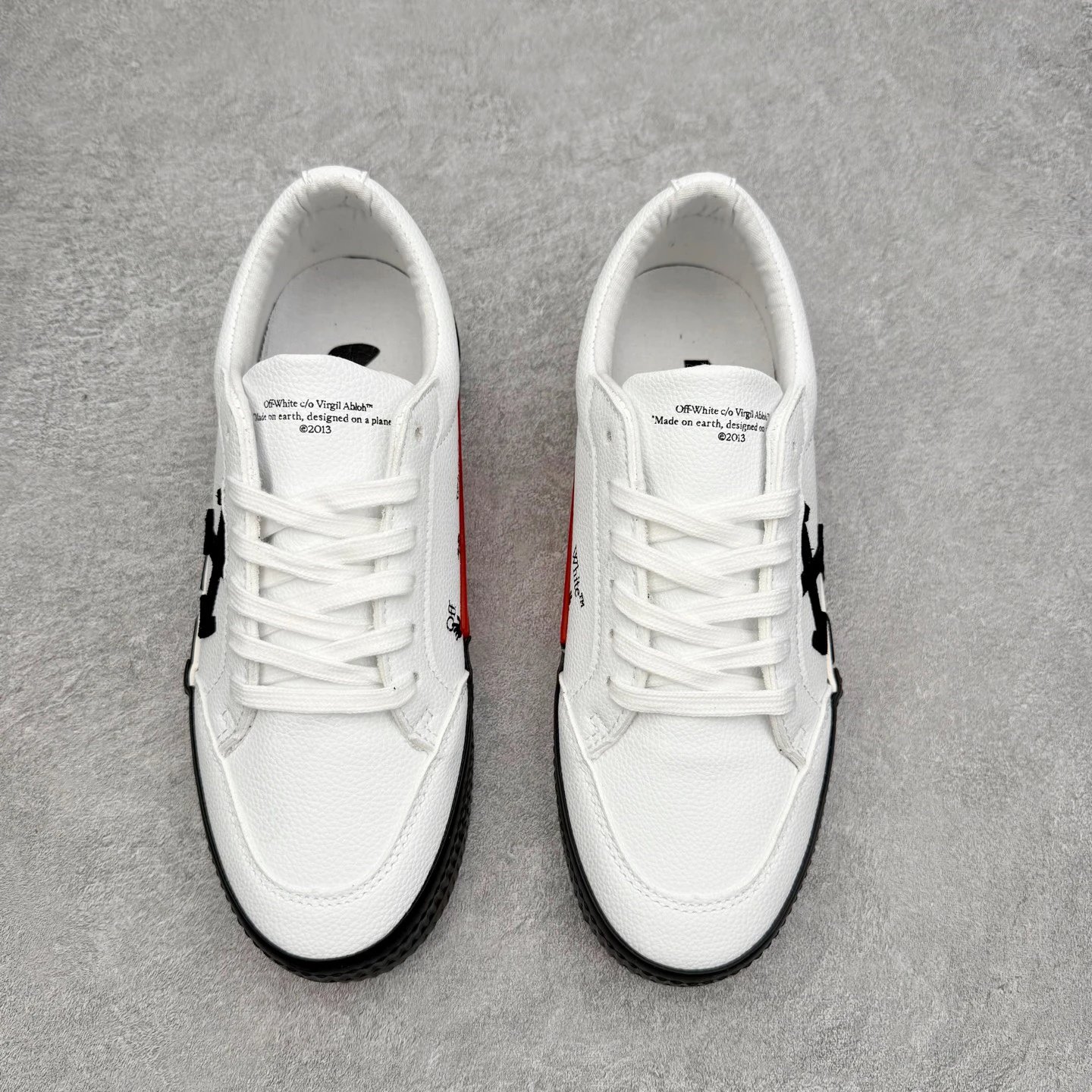 Urban Low Top Leather Sneakers Black Ivory - Gallery Image 2 - Detailed View