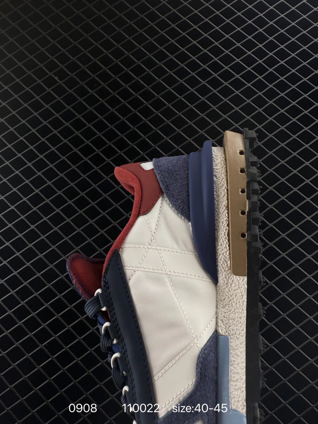 Lacoste Elite Active Sneakers Blue White Red - Gallery Image 8 - Detailed View
