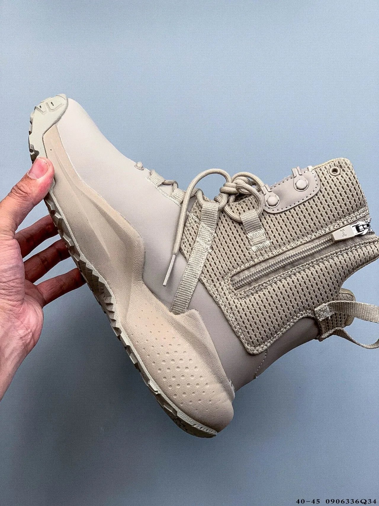 Tactical Mid Hiking Boots Mesh Desert Sand - Gallery Image 3 - Detailed View