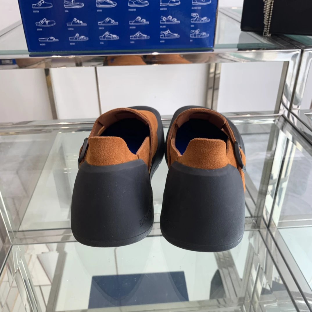 Suede Slip-On Loafers Ergonomic Design Rust Brown - Gallery Image 7 - Detailed View