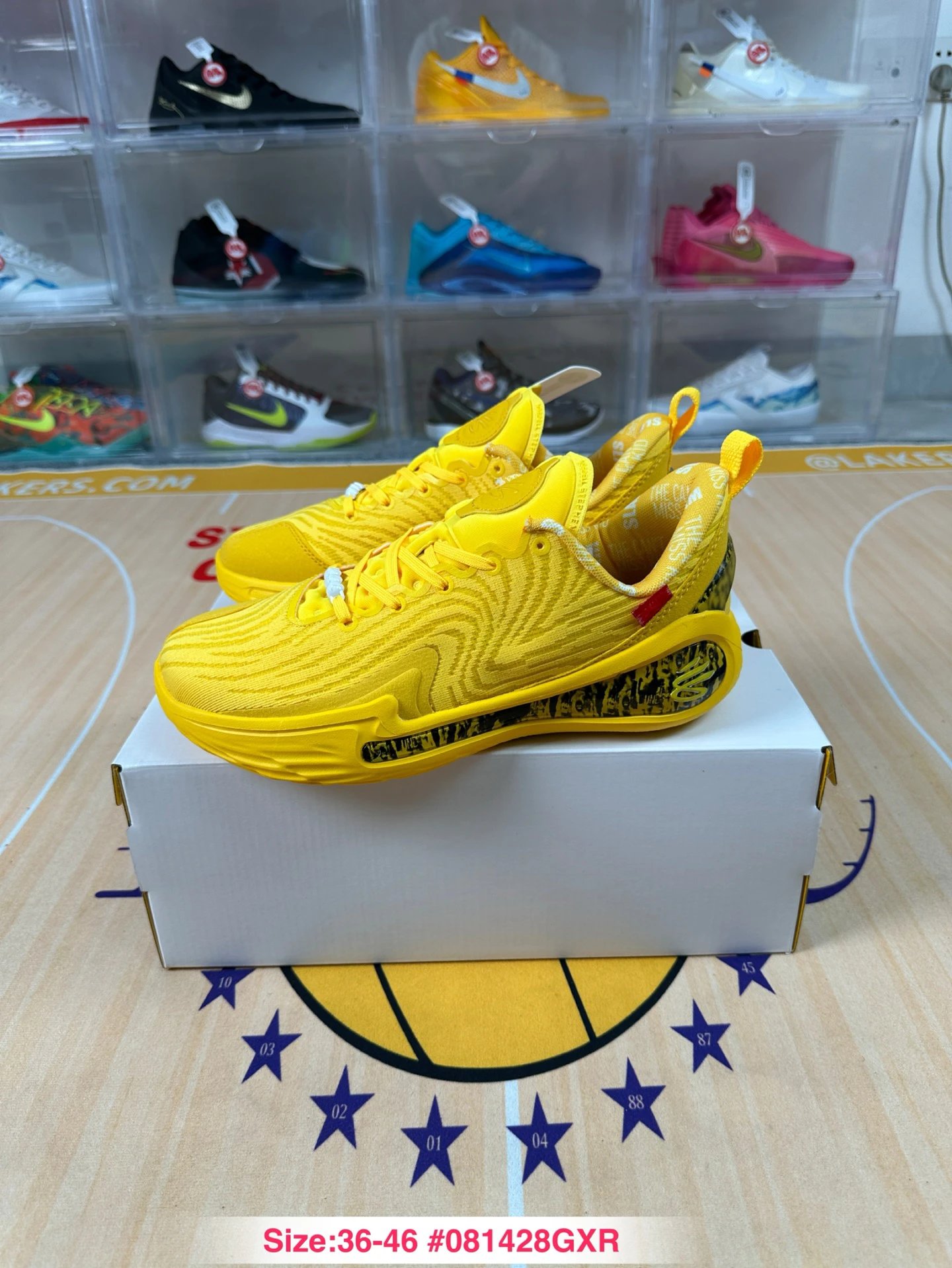 Curry 12 Mesh Basketball Sneakers Solar Yellow - Gallery Image 2 - Detailed View