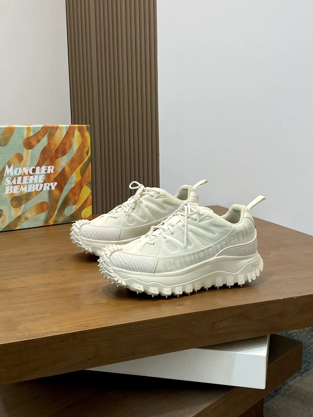 Moncler Trailgrip Amoeba Salehe Bembury Sneakers White - Gallery Image 4 - Detailed View