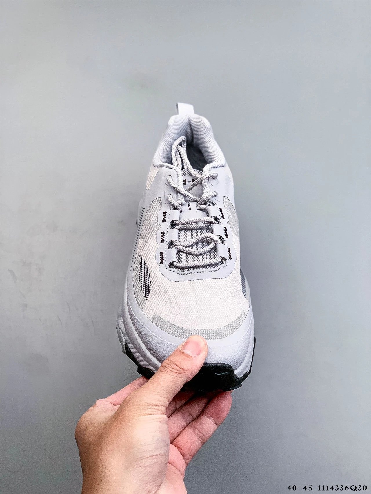 Trail Running Sneakers Shock Absorb Grip Mist Grey - Gallery Image 2 - Detailed View