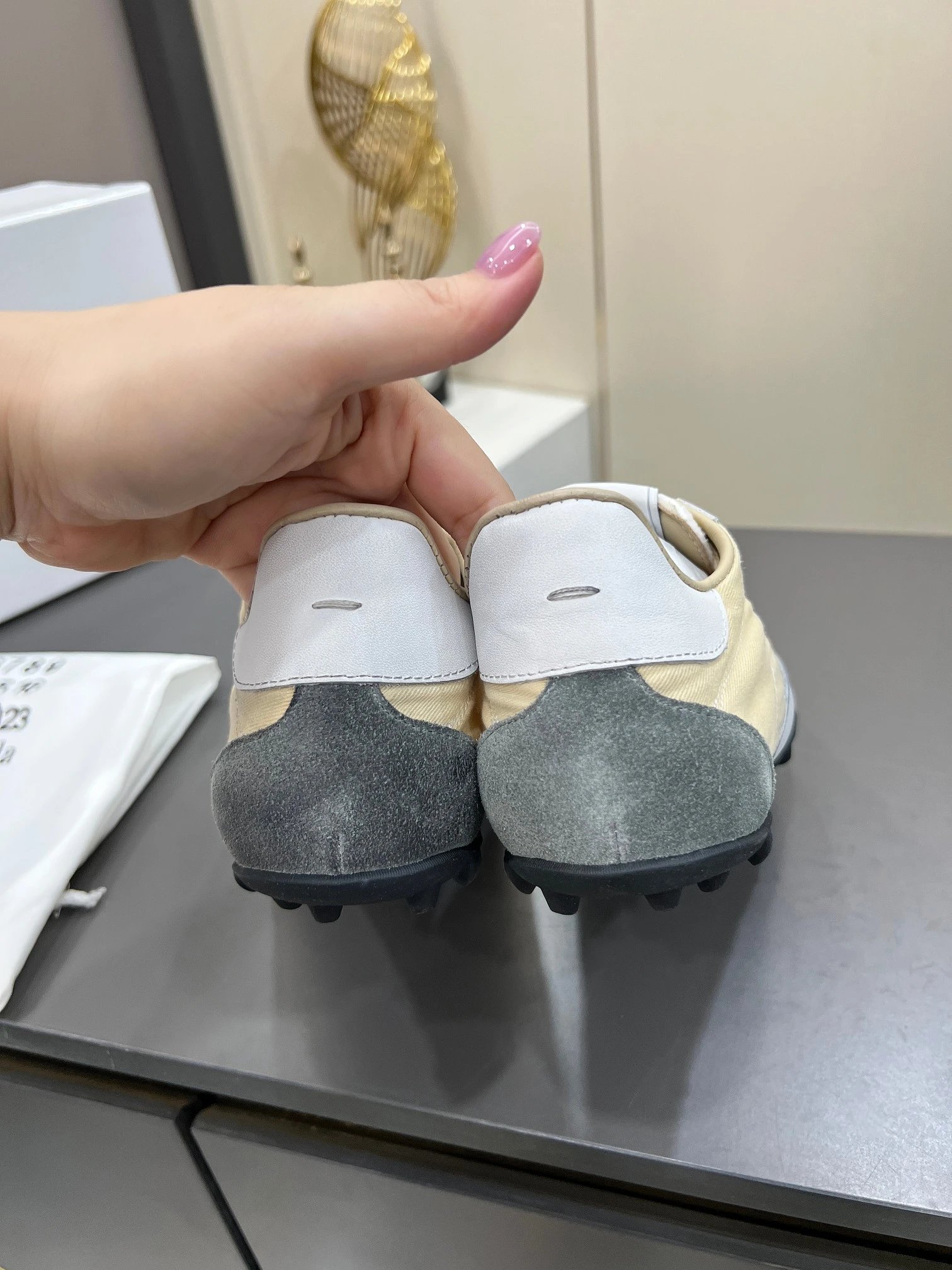Maison Margiela MM6 Sinters Beige Trainers - Gallery Image 5 - Detailed View