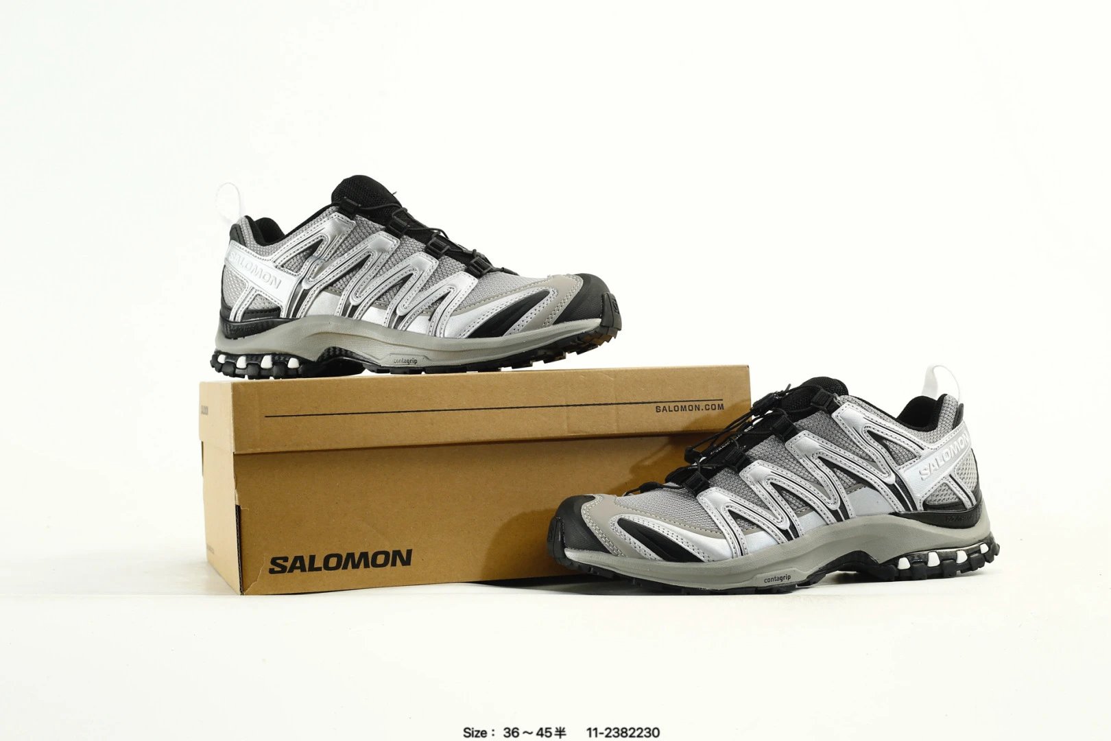 Outdoor Trail Running Shoes Silver - Gallery Image 9 - Detailed View