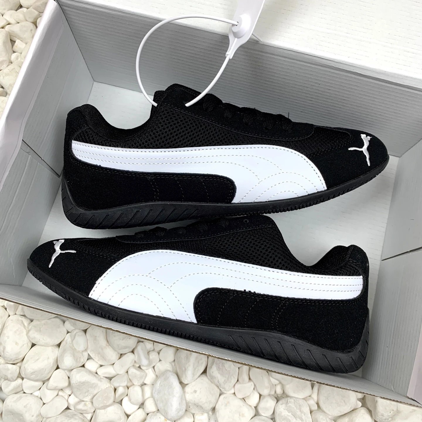 PUMA Mesh Sneakers Black - Gallery Image 2 - Detailed View