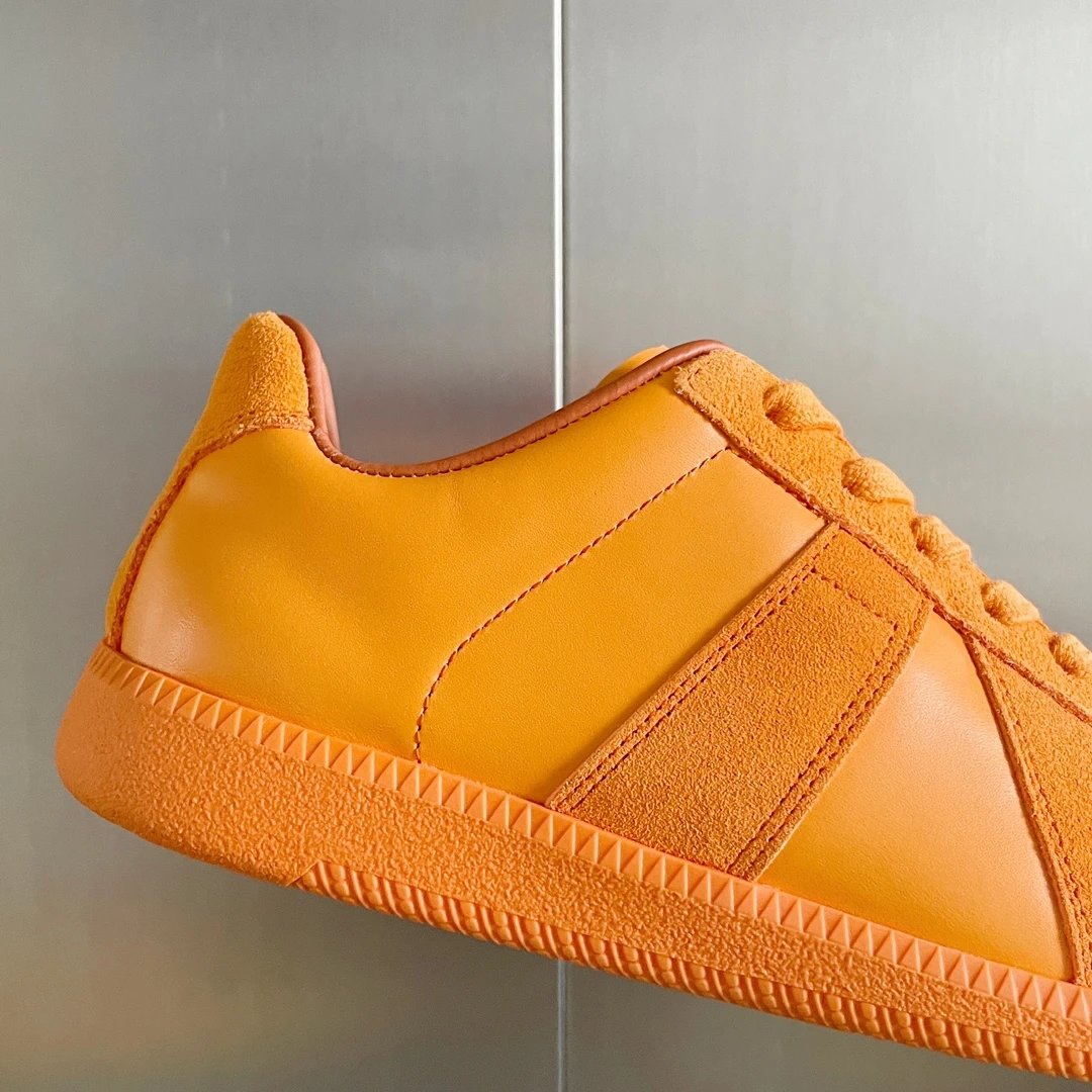 Maison Margiela MM6 Orange German Trainers - Gallery Image 8 - Detailed View