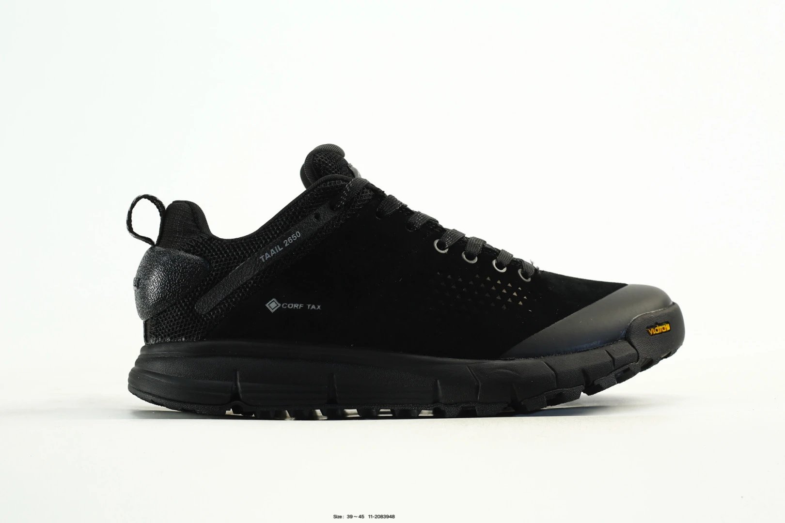 Trail Suede Hiking Sneakers Obsidian Black - Gallery Image 1 - Detailed View