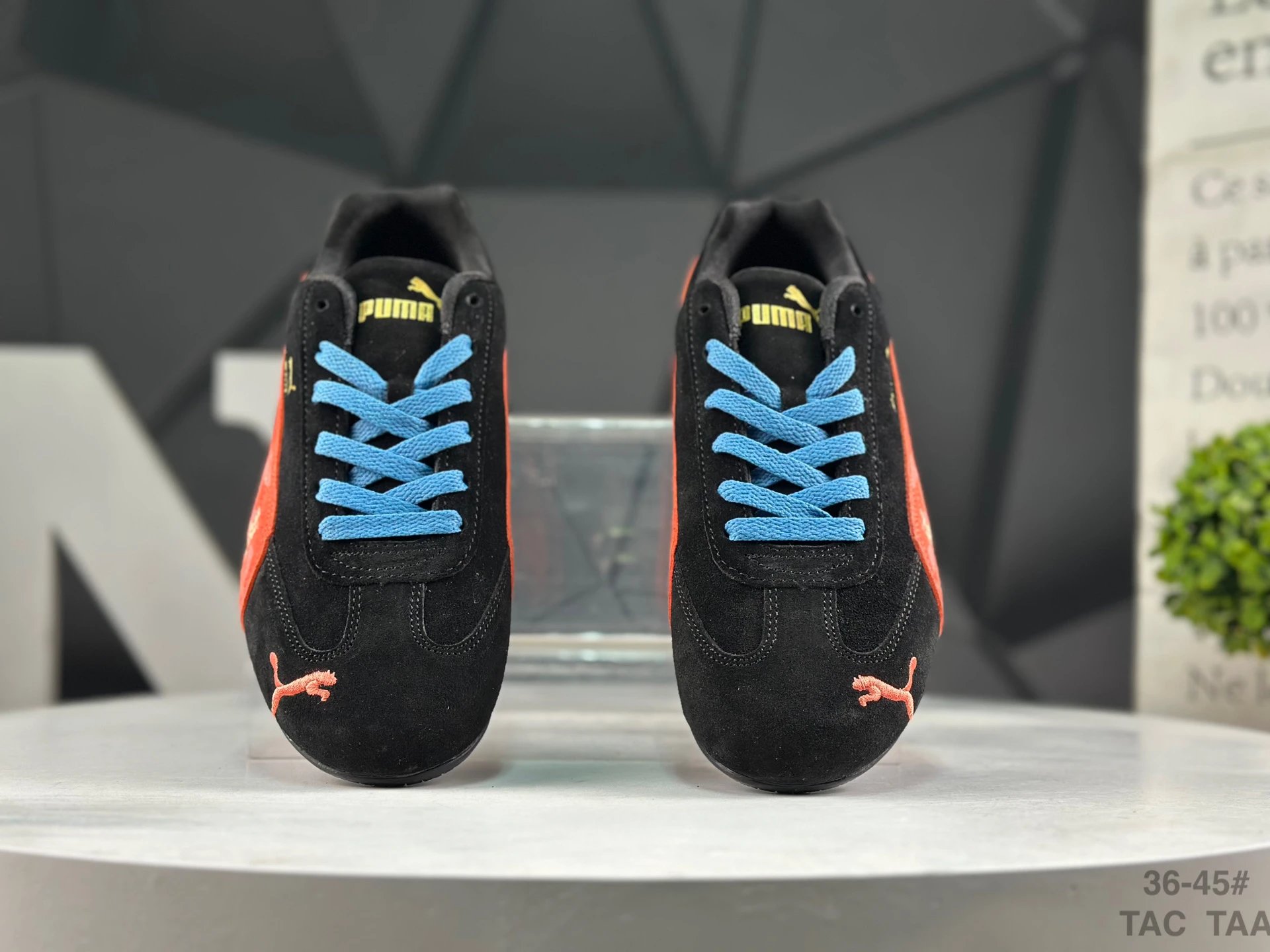 Puma Speed OG Sneakers Black Orange - Gallery Image 8 - Detailed View