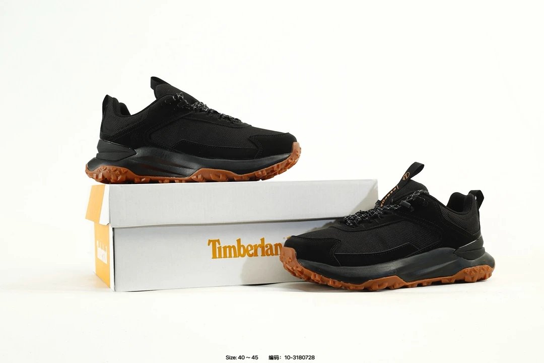 Outdoor Hiking Sneakers Waterproof Black Rust - Gallery Image 8 - Detailed View