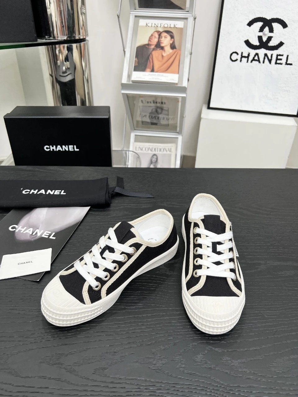 Chanel Vintage Sneakers Black - Gallery Image 5 - Detailed View