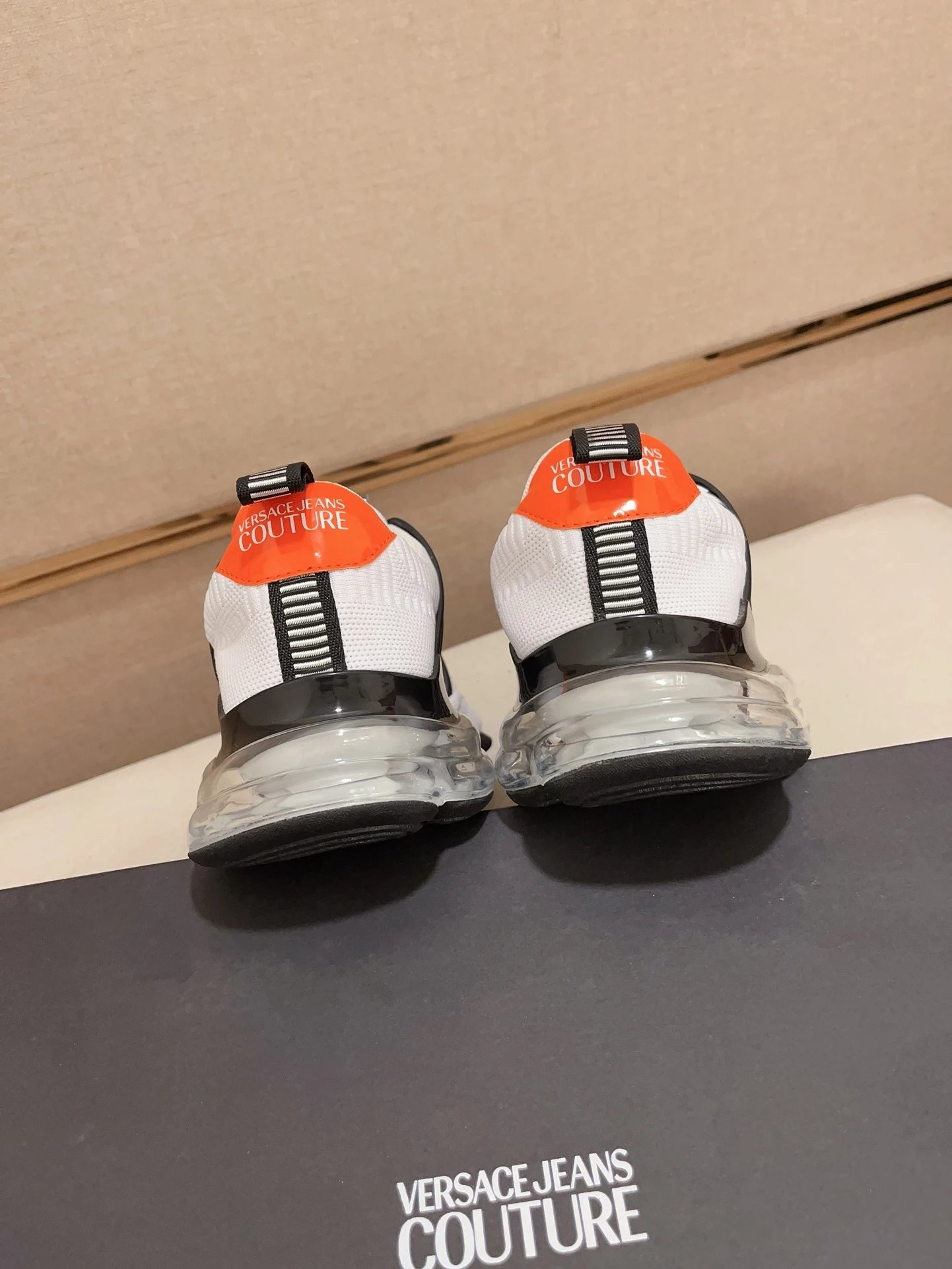 Breathable Knit Casual Sneakers Ivory White - Gallery Image 8 - Detailed View