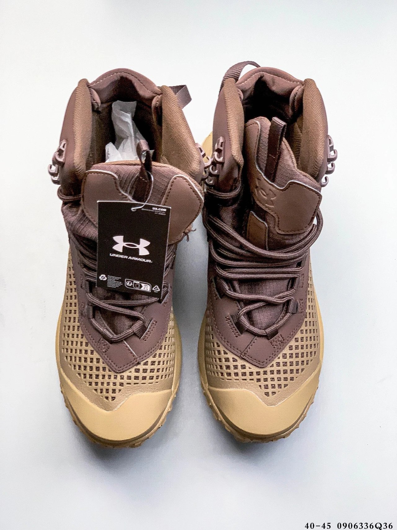 UA Raider Waterproof Hiking Boots Mocha Brown - Gallery Image 9 - Detailed View