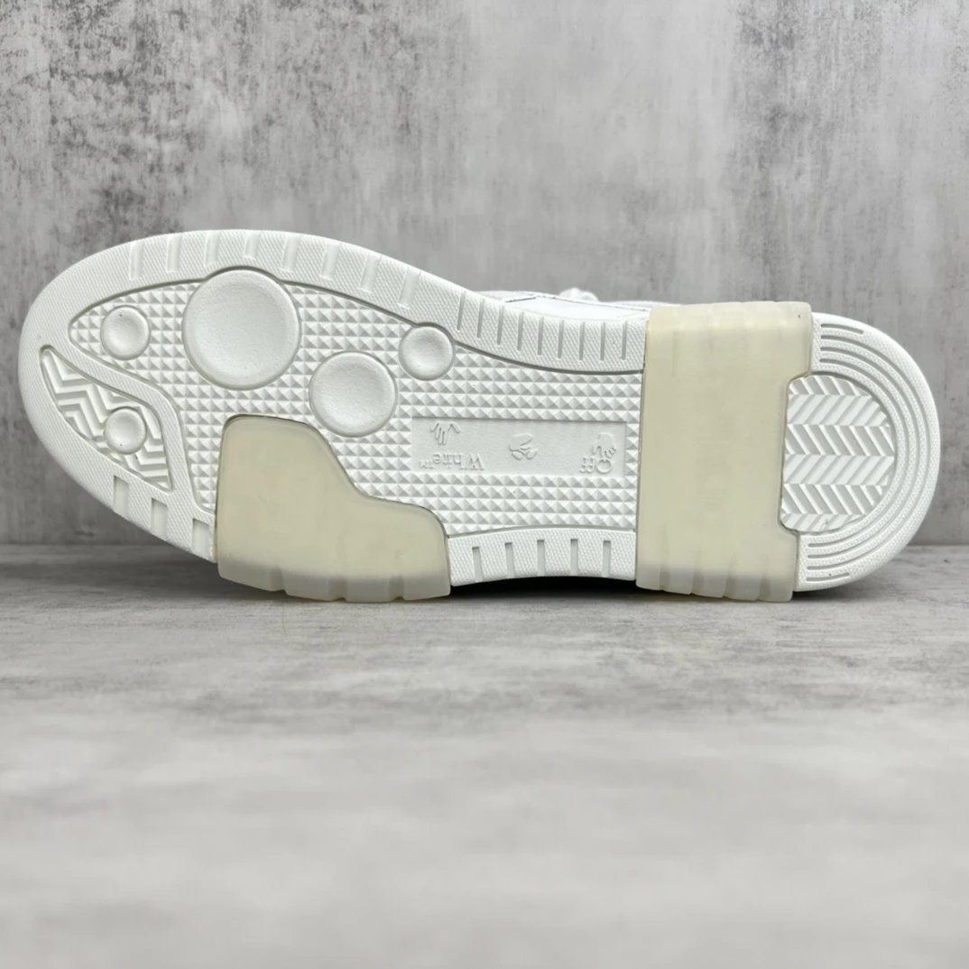 Off-White Low Top White Blue Sneakers - Gallery Image 8 - Detailed View