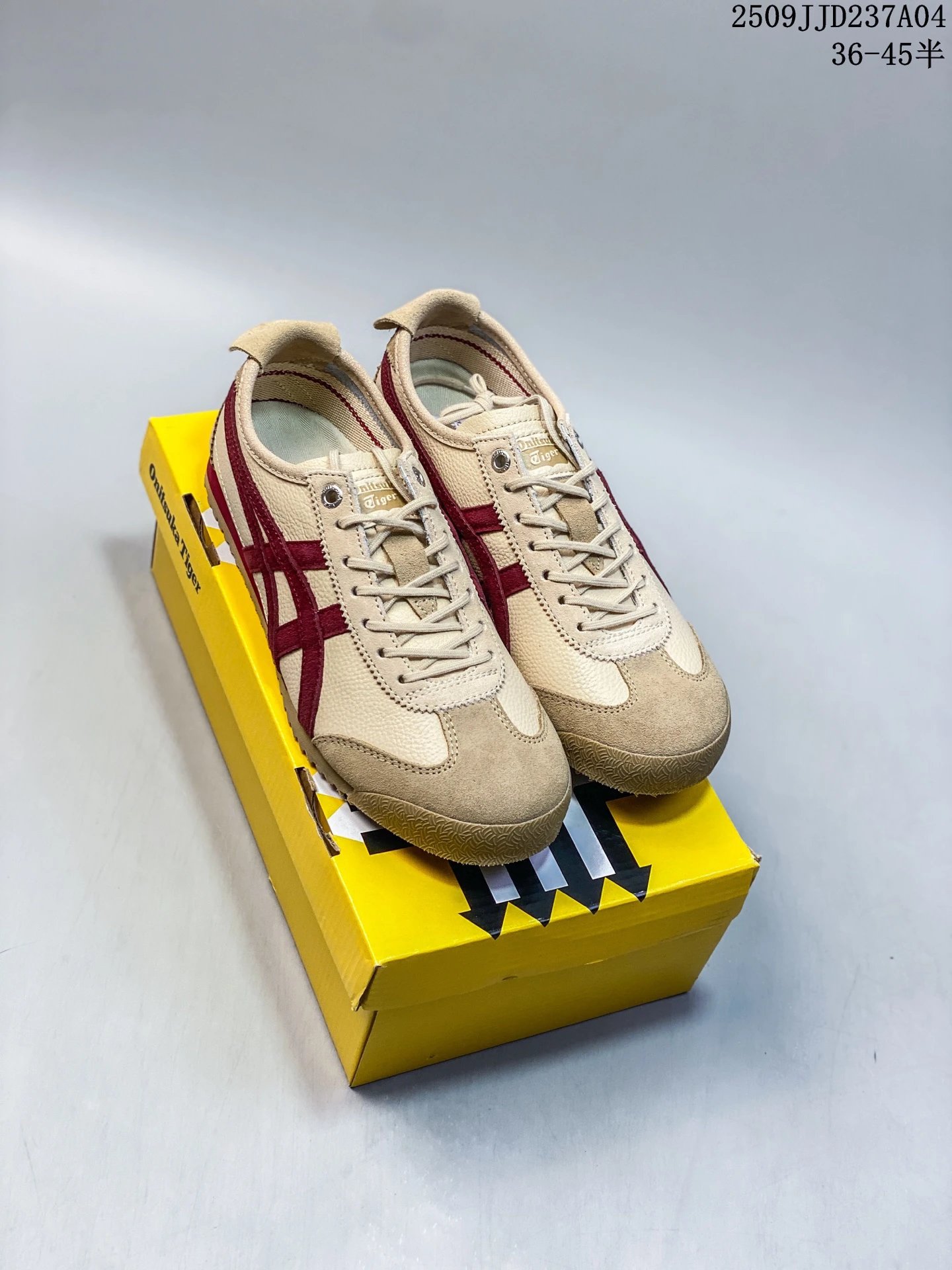 Onitsuka Tiger Mexico 66 Deluxe Beige Red - Gallery Image 6 - Detailed View