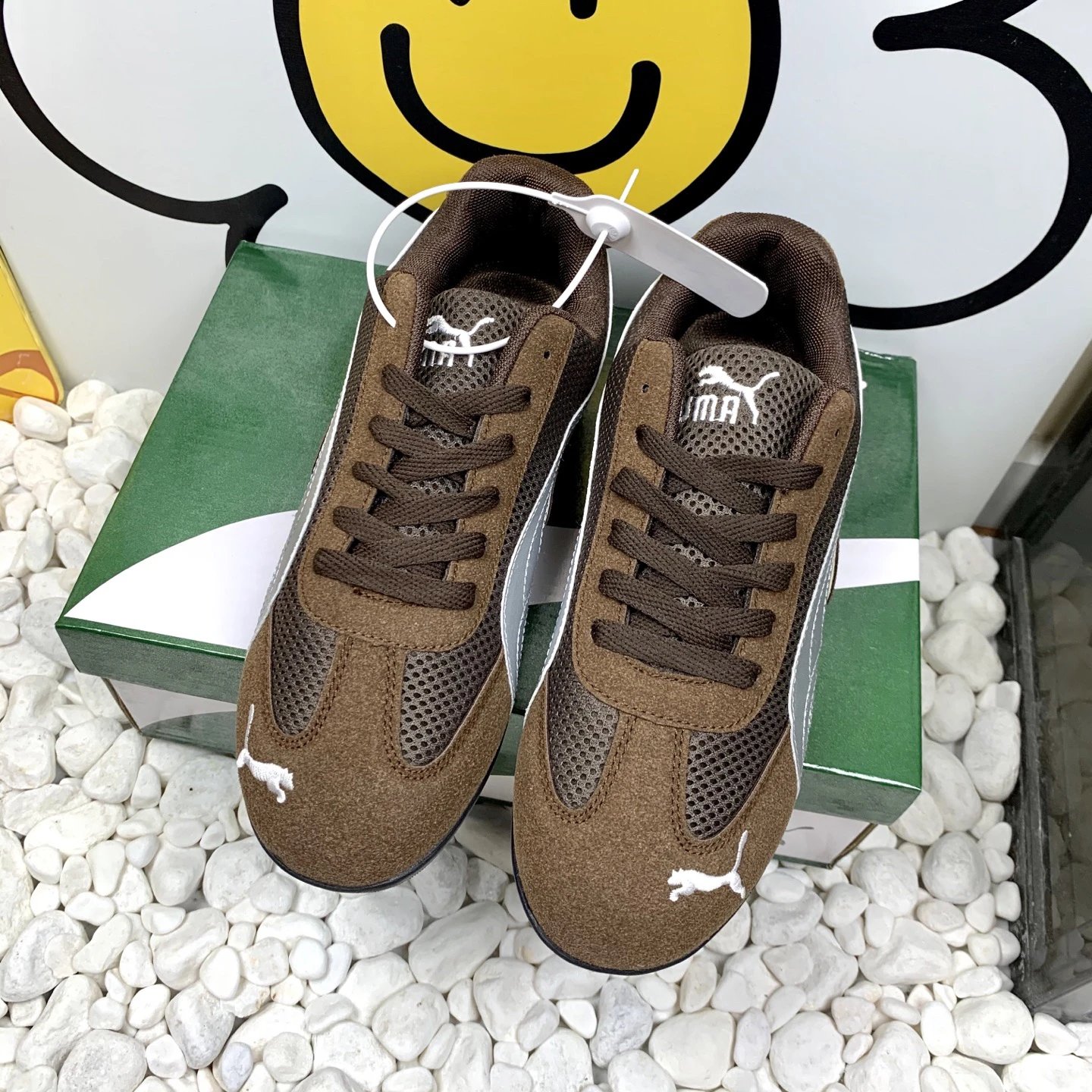 Puma Mesh Sneakers Brown - Gallery Image 6 - Detailed View