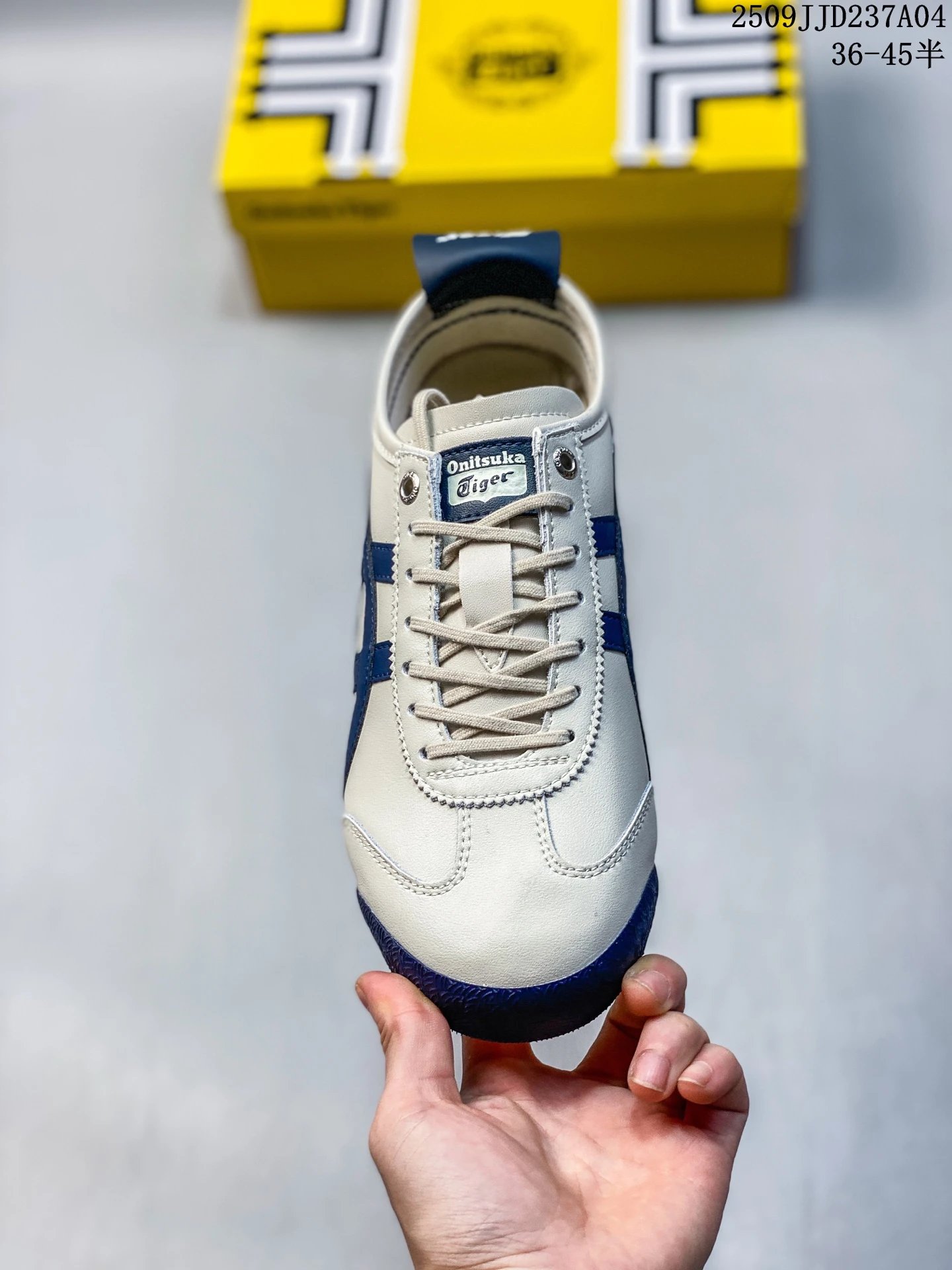 Onitsuka Tiger Mexico 66 Deluxe Ivory Blue - Gallery Image 2 - Detailed View