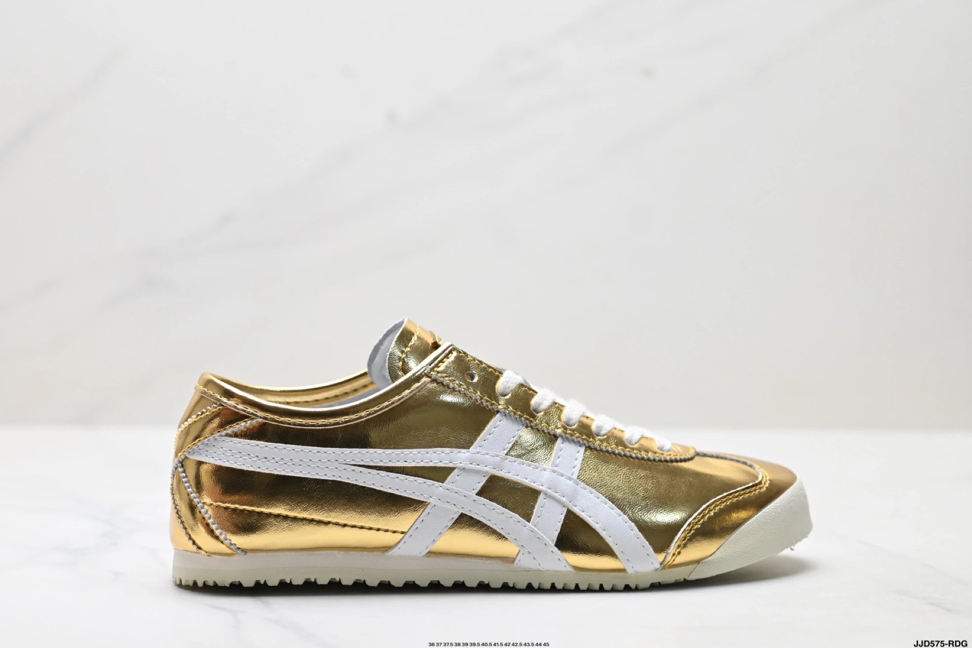 Onitsuka Tiger NIPPON MADE Mexico 66 Deluxe Sneakers Gold White - High Quality Product Image - Cnfans