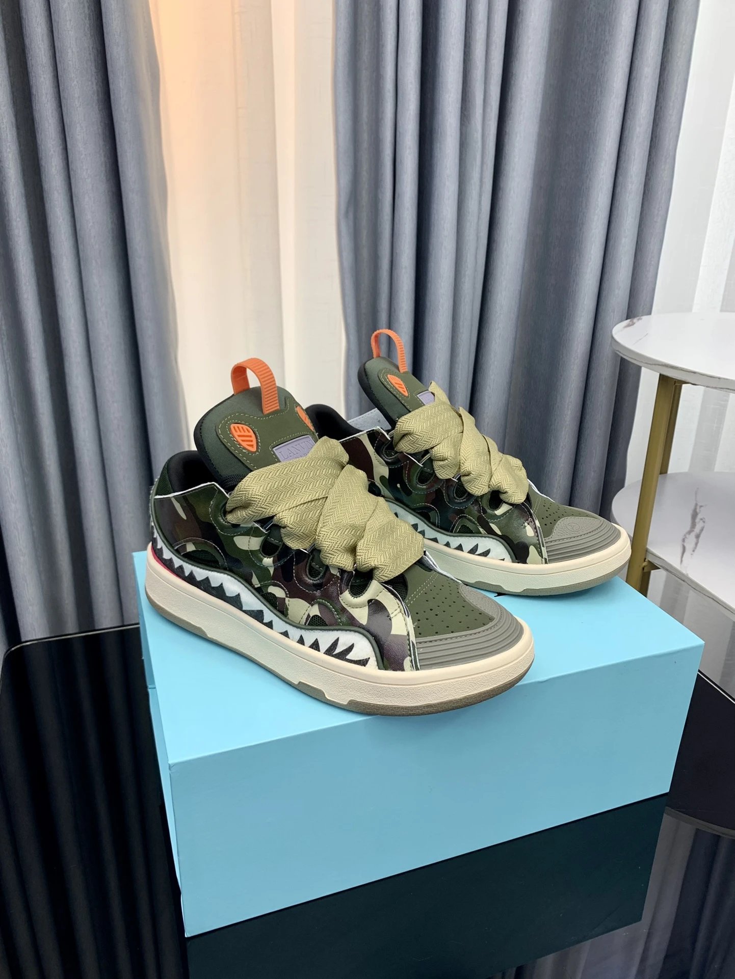 Lanvin Casual Sneakers Camo - Gallery Image 7 - Detailed View