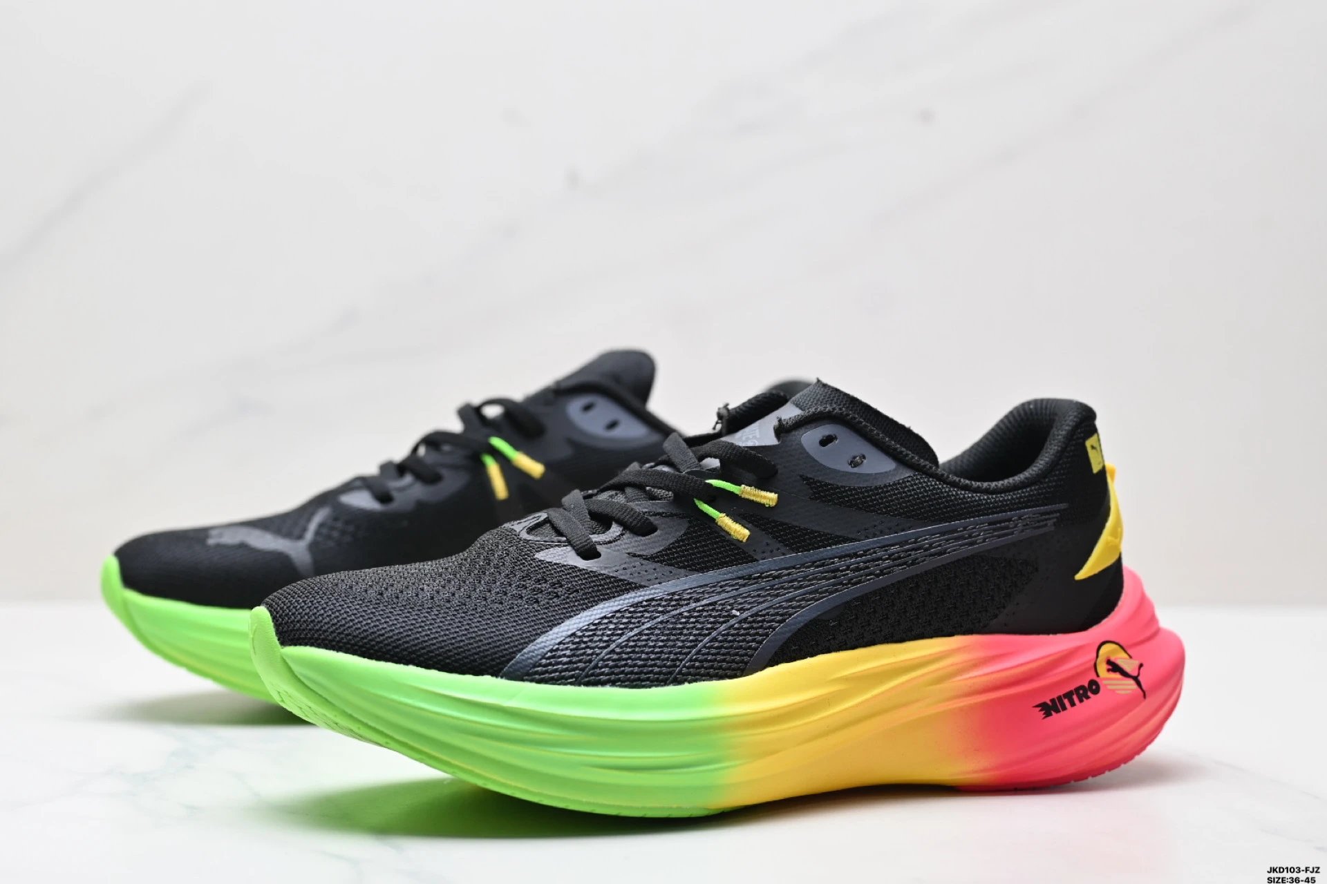 PUMA Deviate NITRO Sneakers Black - Gallery Image 4 - Detailed View