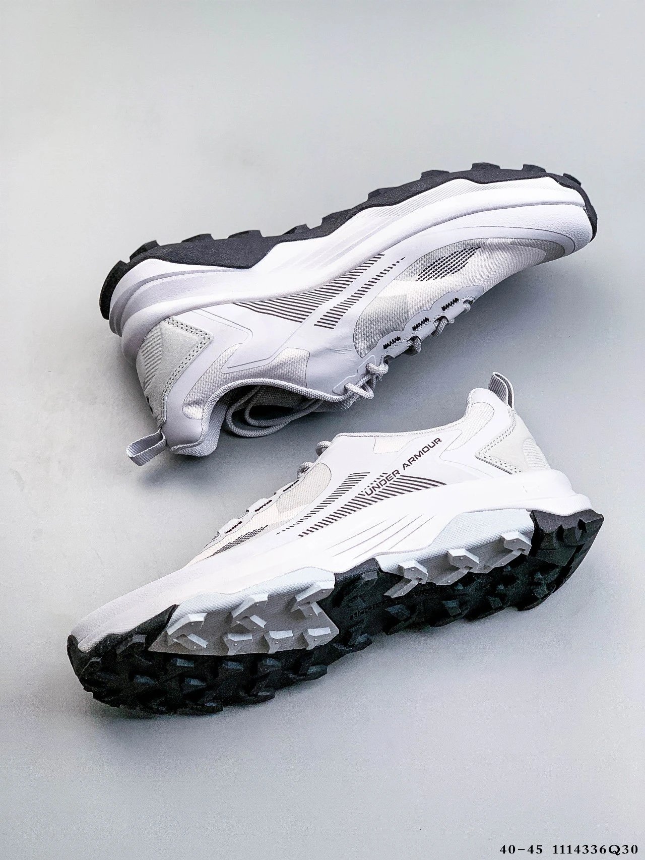 Trail Running Sneakers Shock Absorb Grip Mist Grey - Gallery Image 8 - Detailed View