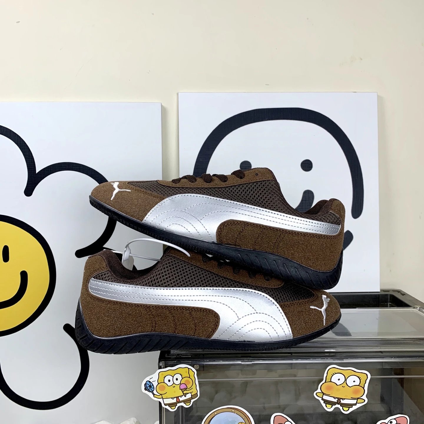 Puma Mesh Sneakers Brown - Gallery Image 9 - Detailed View