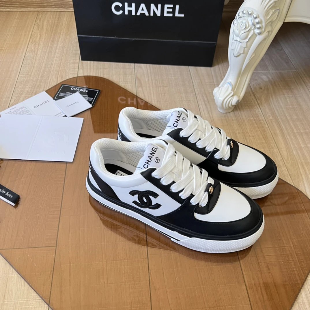Chanel Black White Sneakers - Related Product - Cnfans