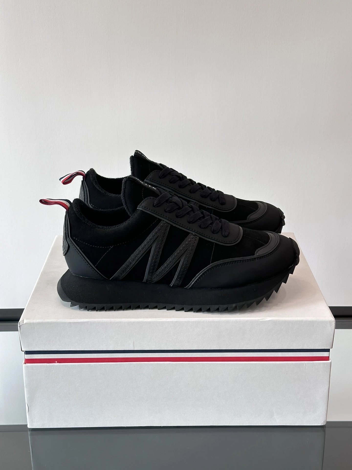 Moncler Pacey Sneakers Black  - Gallery Image 2 - Detailed View