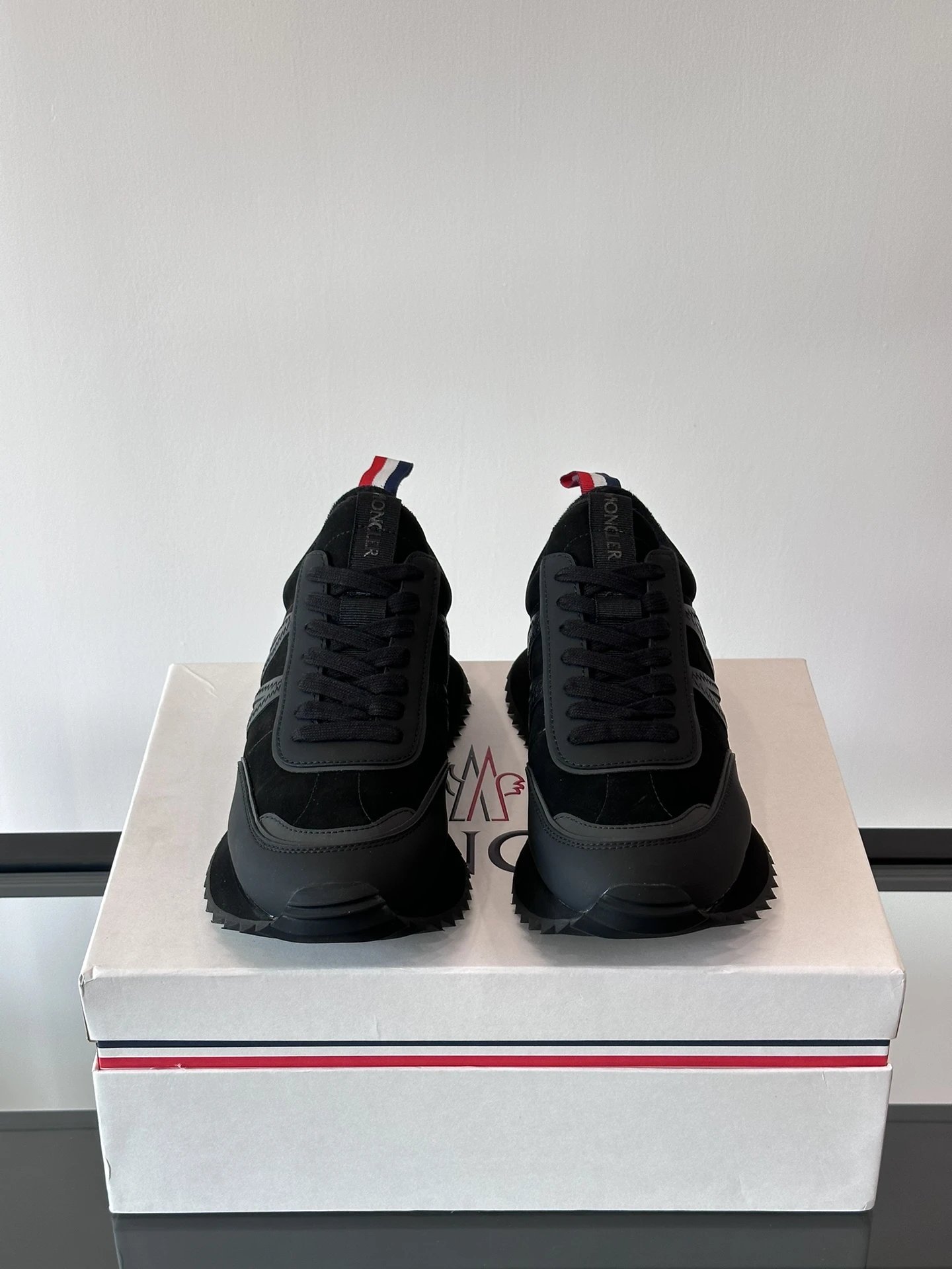 Moncler Pacey Sneakers Black  - Gallery Image 3 - Detailed View