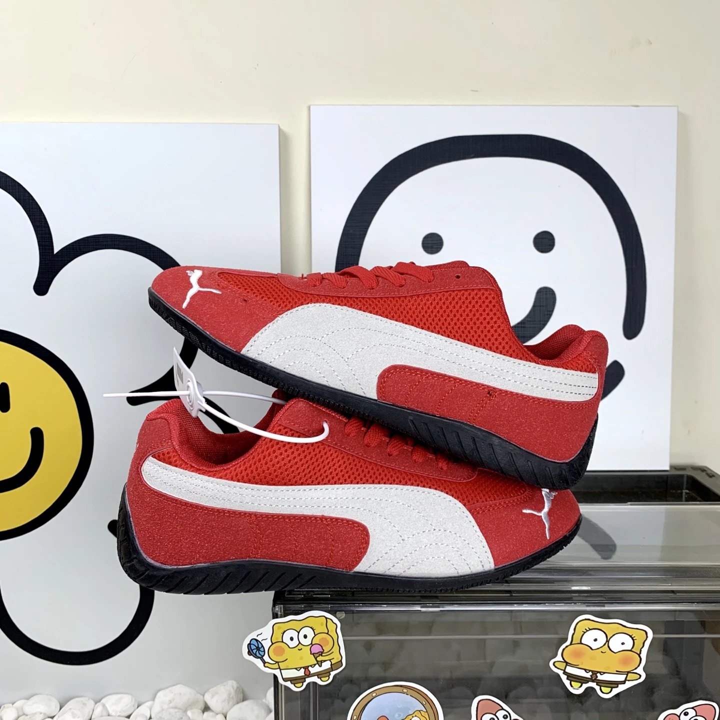 Puma Mesh Sneakers Red - Gallery Image 9 - Detailed View