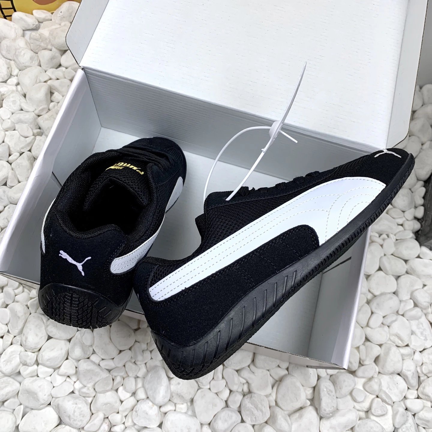 PUMA Mesh Sneakers Black - Gallery Image 4 - Detailed View