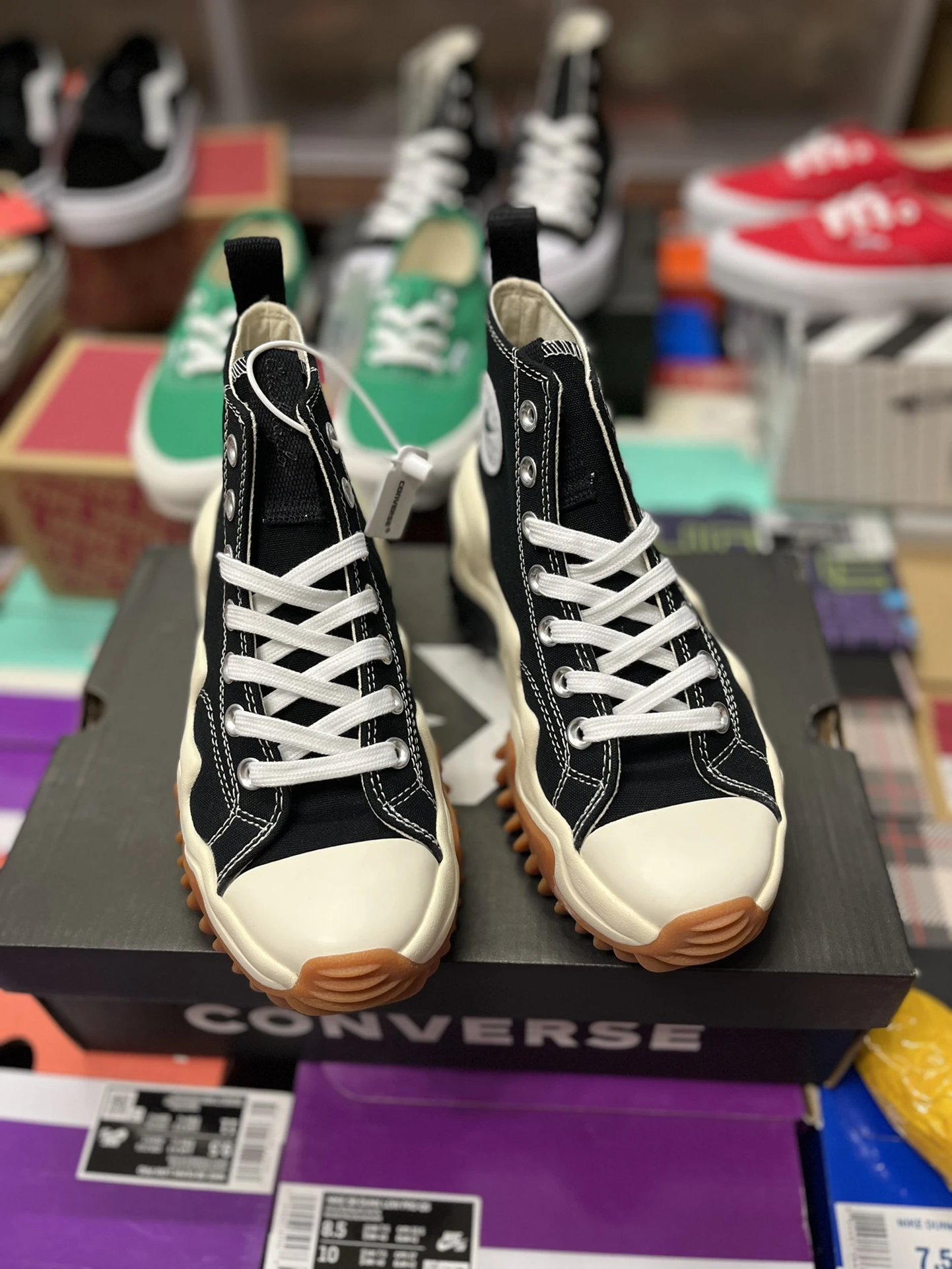 Run Star Motion High Top Chunky Sneakers Ebony Black - Gallery Image 4 - Detailed View