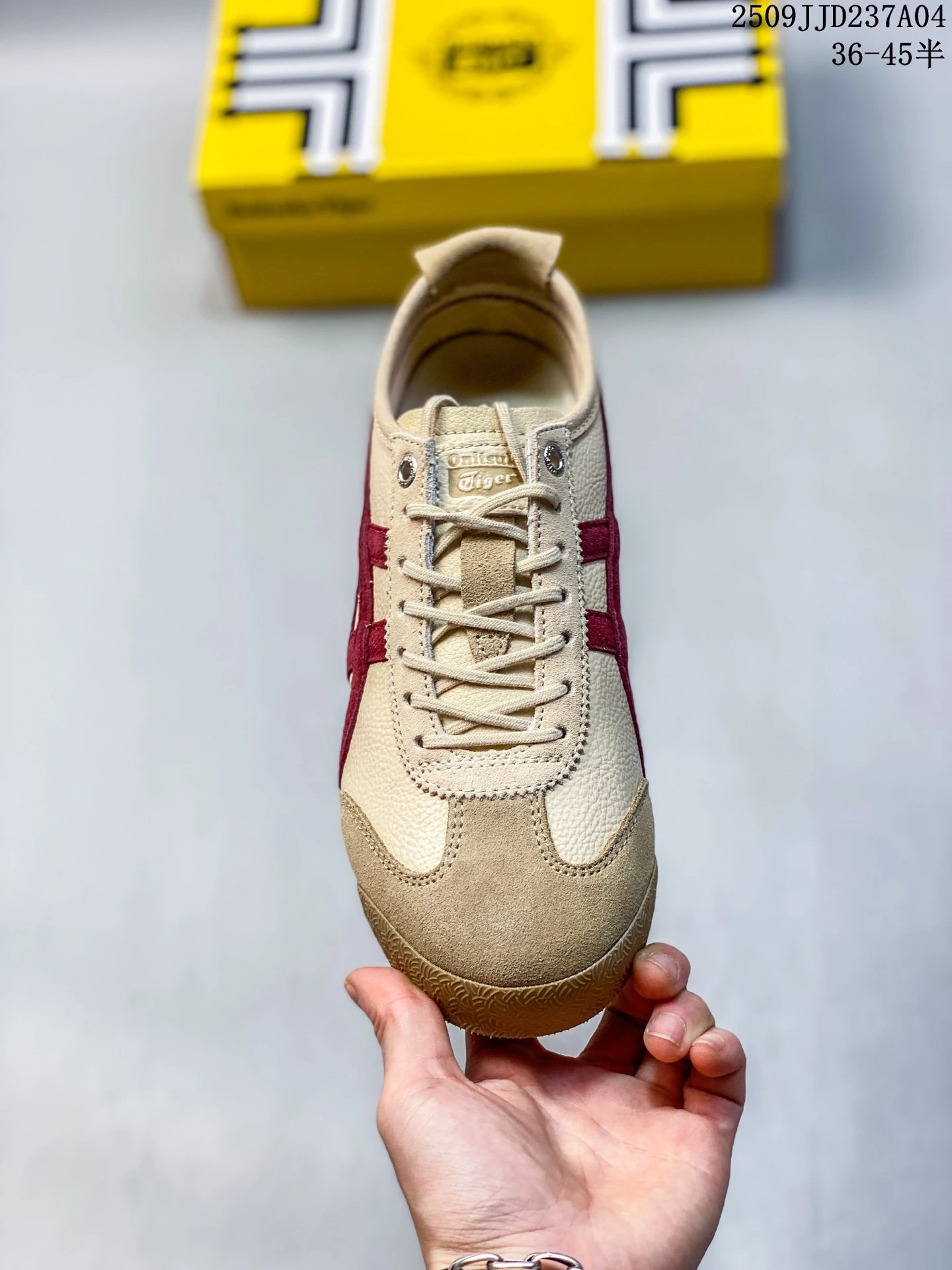 Onitsuka Tiger Mexico 66 Deluxe Beige Red - Gallery Image 2 - Detailed View