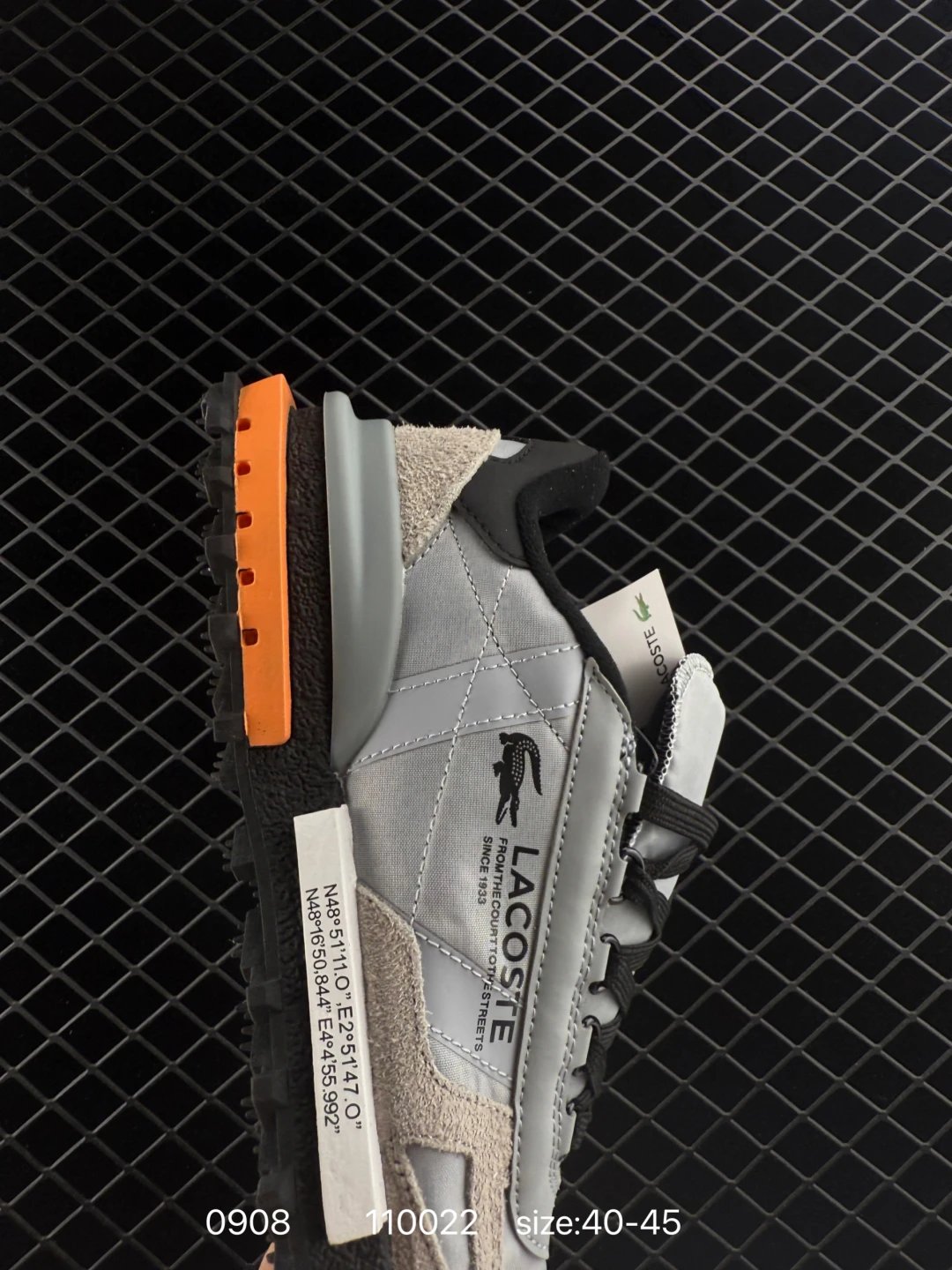 Lacoste Elite Active Leather Sneakers Grey - Gallery Image 2 - Detailed View