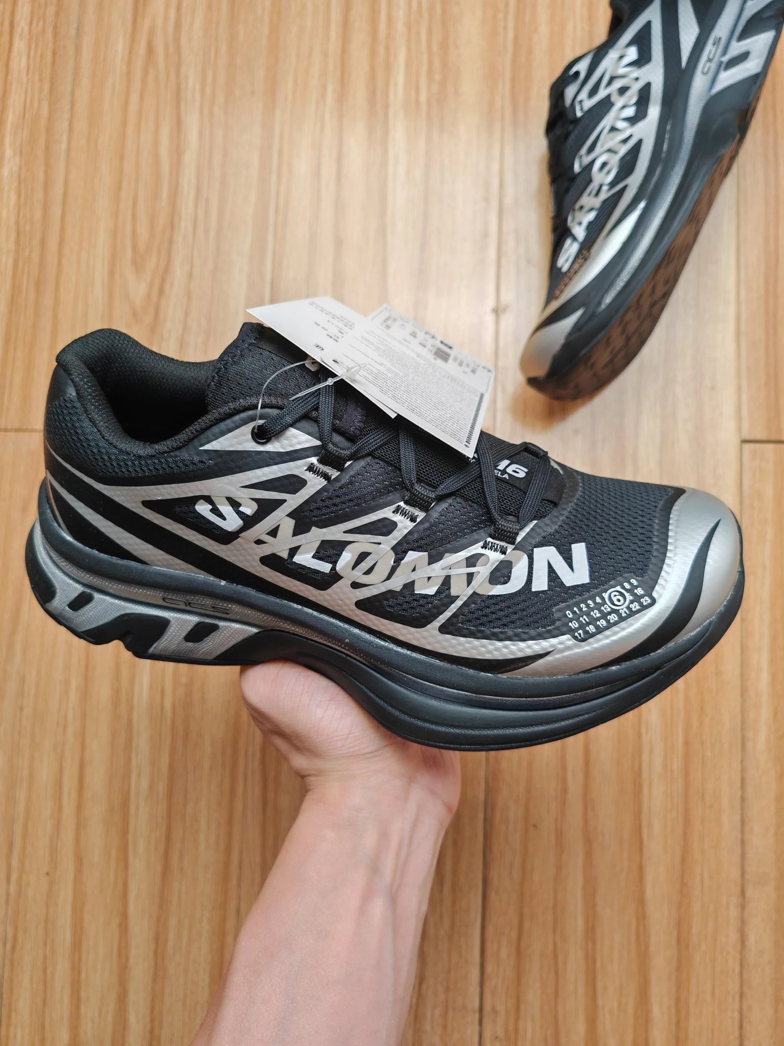 MM6 x Salomon Sctur 2 Sneakers Black Silver - High Quality Product Image - Cnfans