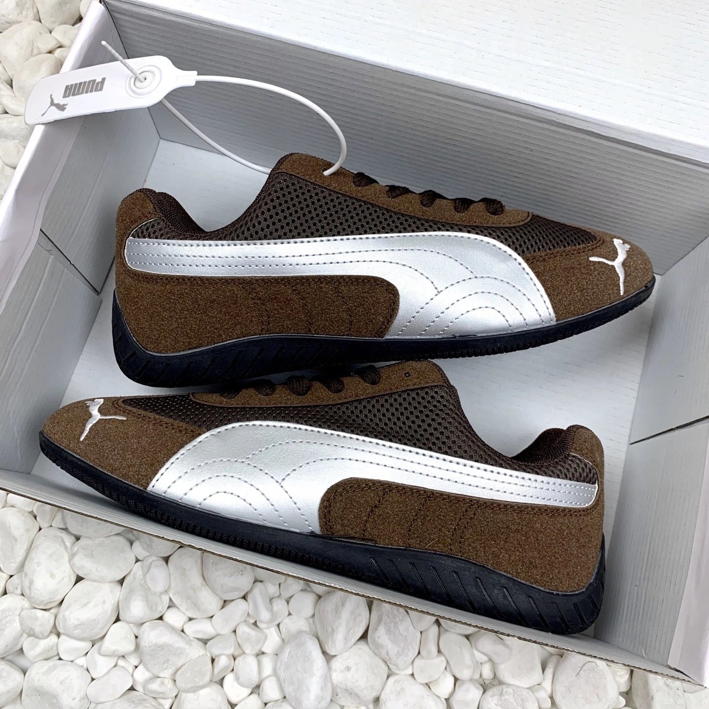 Puma Mesh Sneakers Brown - Gallery Image 2 - Detailed View
