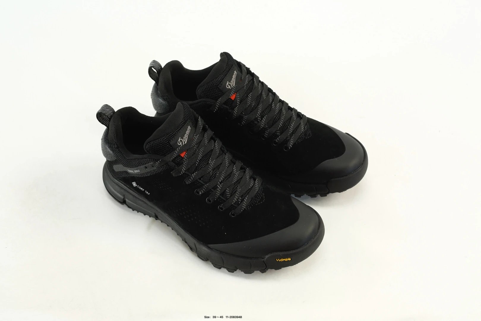 Trail Suede Hiking Sneakers Obsidian Black - Gallery Image 8 - Detailed View