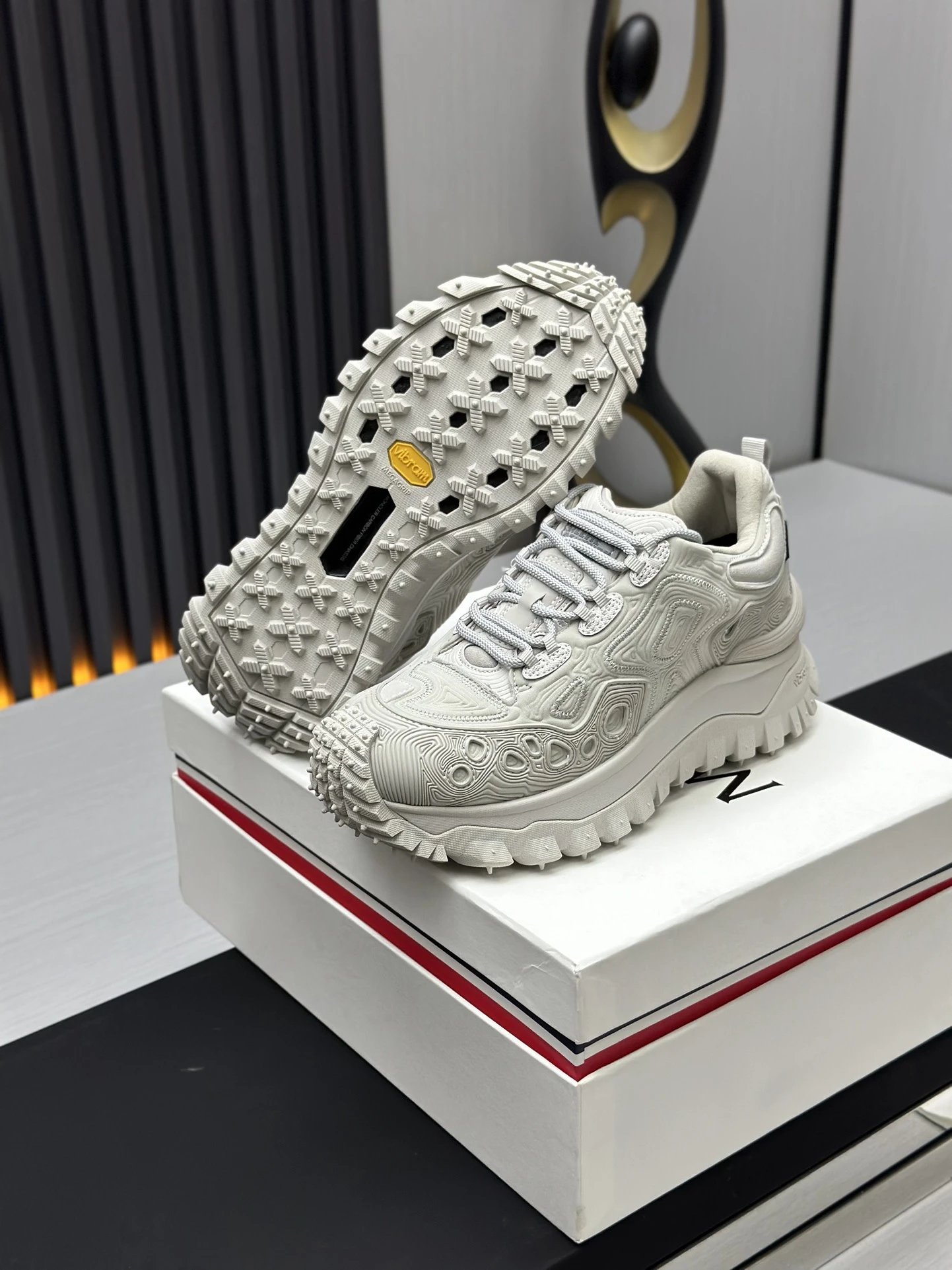 Moncler Trailgrip GTX Hiking Shoes White - Gallery Image 7 - Detailed View